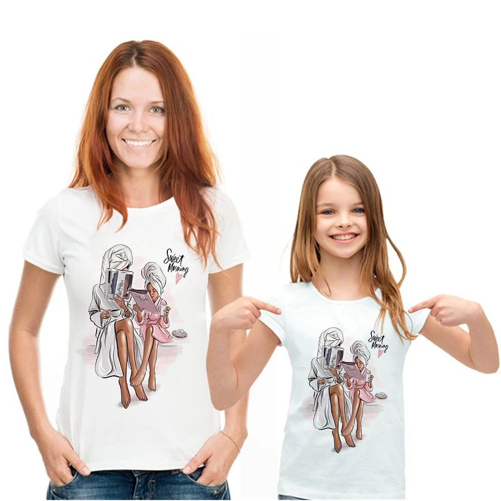 Модная симпатичная футболка супер мама мамочка одежда для мамы и дочки миленькие