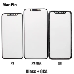 glass with oca for iphone xs max x xr lcd touch screen front panel bezel frame replace mobile phone repair parts tools 5pcslot free global shipping