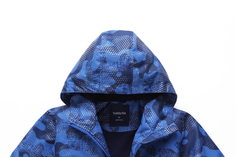 Повседневные зимние куртки для мальчиков камуфляжная уличная куртка Детская