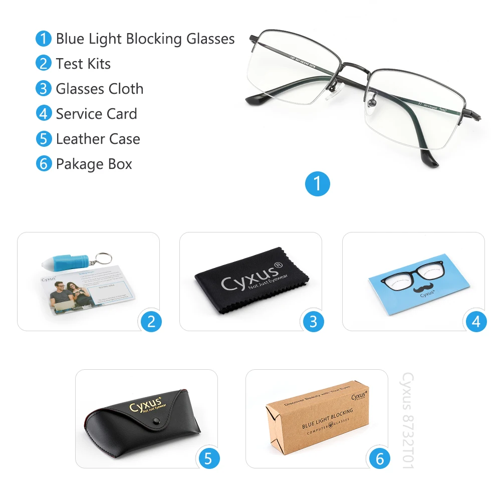 Cyxus компьютерные очки с блокировкой синий светильник для мужчин Wo снятия