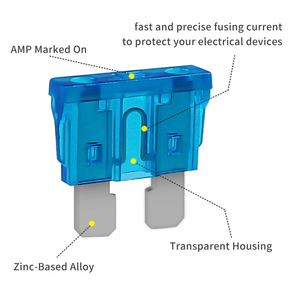 

272pcs Fuse Car Kit Assorted Auto Car Truck Standard Blade Fuse Assortment 2A 3A 5A 7.5A 10A 15A 20A 25A 30A 35A Automotive Fuse