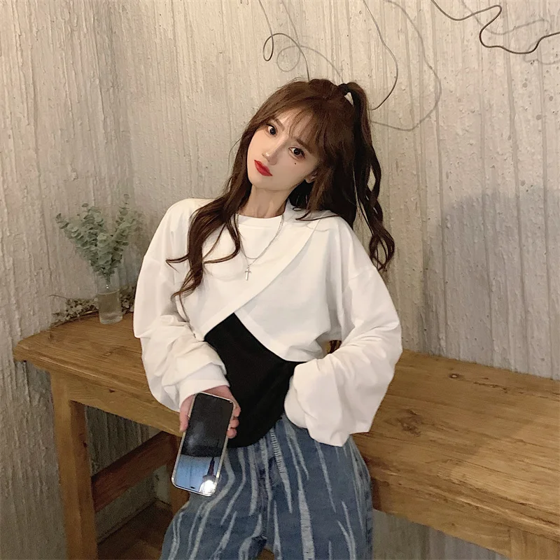 

Реальный снимок, выгодно ~ Ранняя осень, новый японский дизайн с круглым воротником