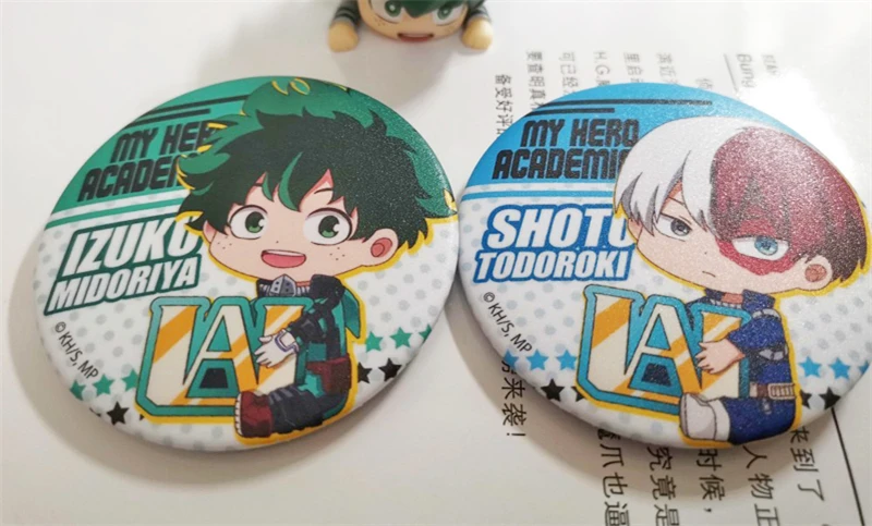 Брошь с булавкой для косплея аниме Моя геройская Академия 58 мм 6 шт.|Броши| |