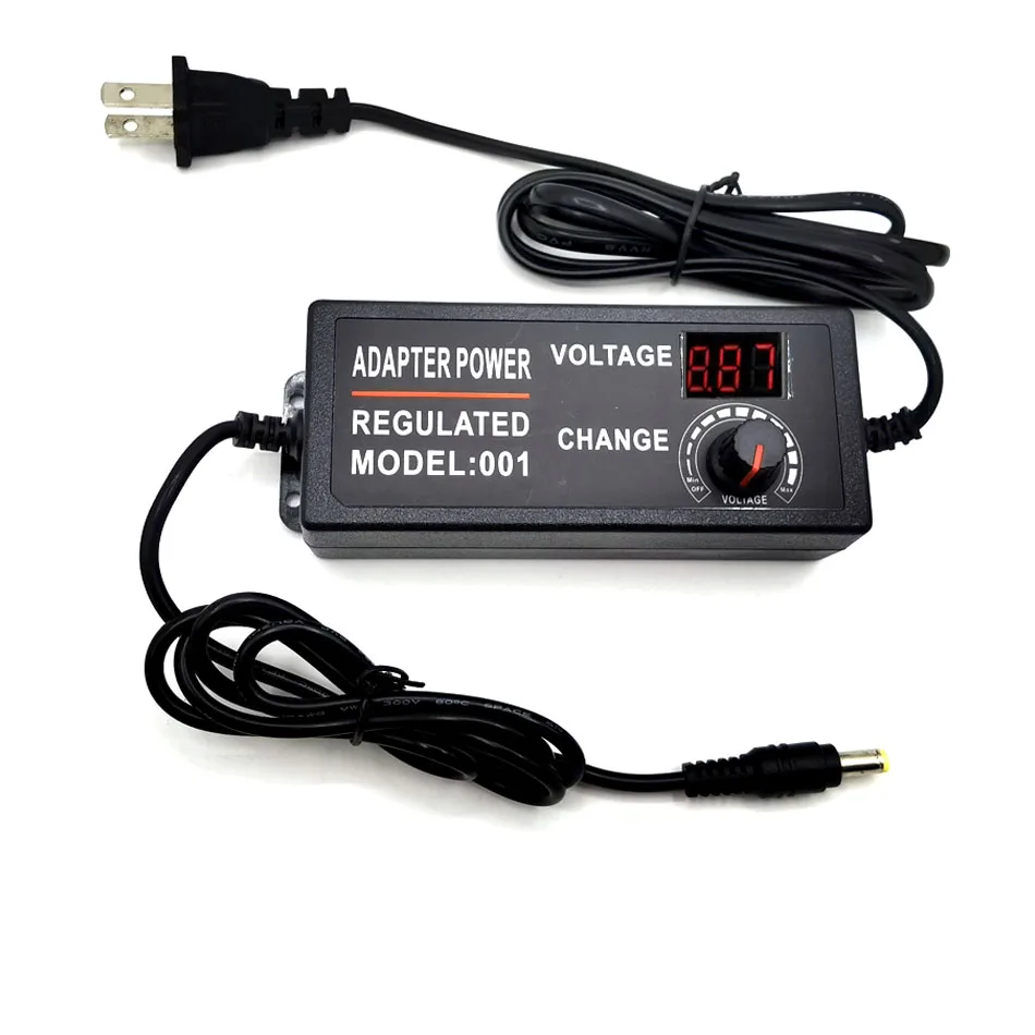 Регулируемый универсальный адаптер питания переменного тока в постоянный ток 3 12