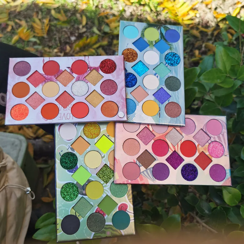 4 секционный измельчитель для специй с 72 цвет матовые тени век Палитра