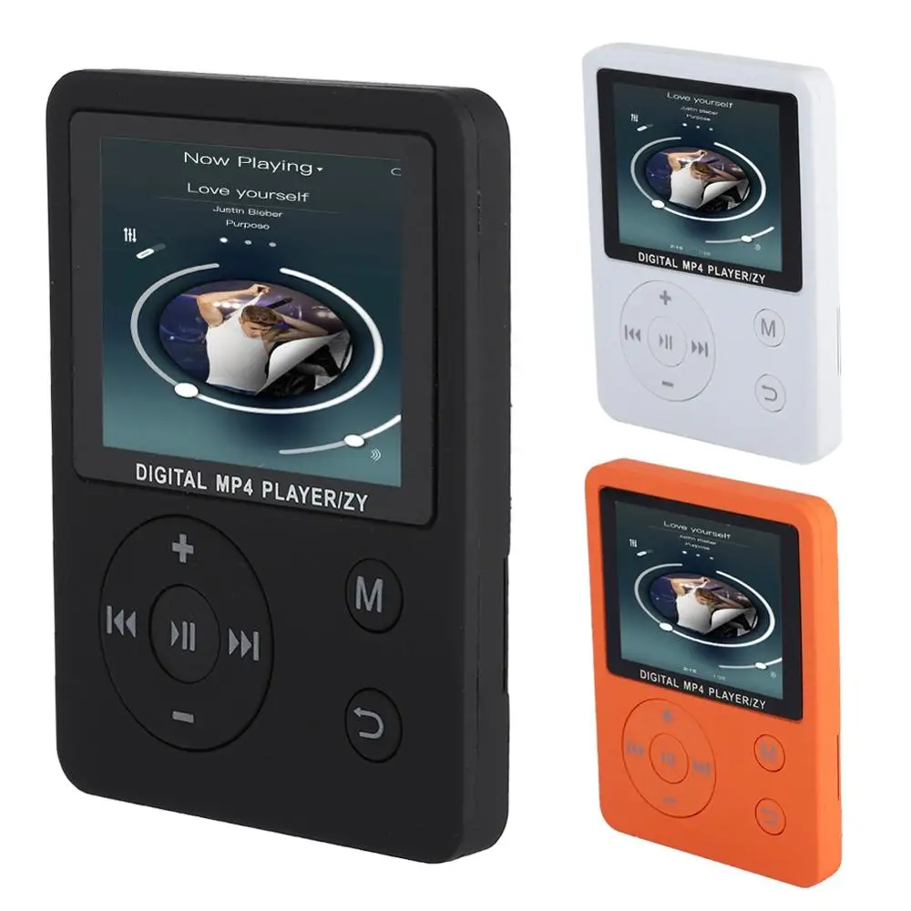 Тонкий легкий портативный цветной экран HiFi плеер MP3 MP4 музыкальный USB2.0 круглая