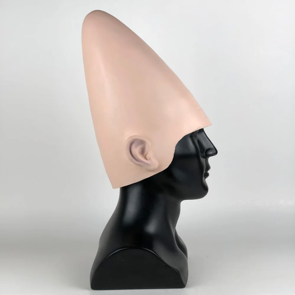 Conehead Маска Из Латекса инопланетянина Косплей яичная голова конические маски шлем Хэллоуин Карнавал вечерние реквизит