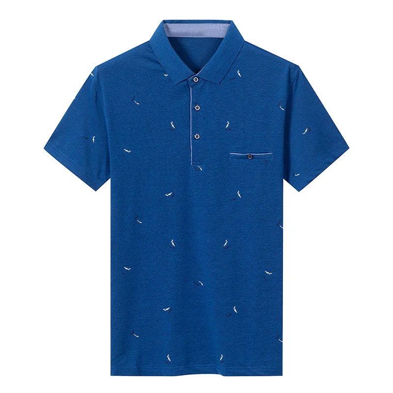 Мужская футболка поло из чистого хлопка с коротким рукавом высокое качество