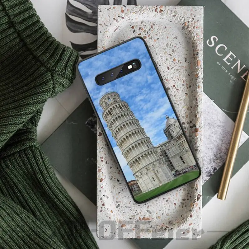 

Tower Of Pisa Phone Black Case Back Shell For Samsung Galaxy A10 A20 A21 A30S A40 A50 A51 A70 A71 Note 8 9 10 Cases Cover