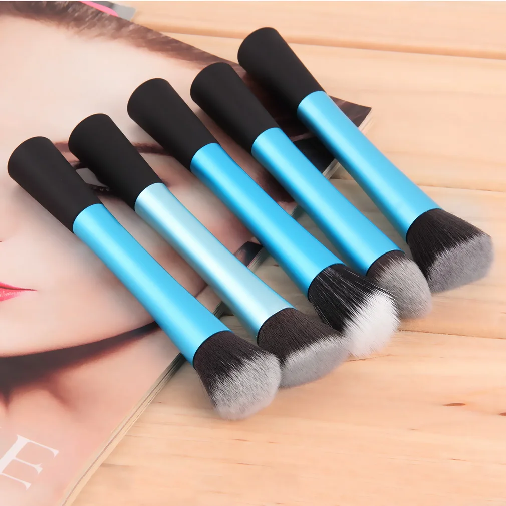 Косметическая пудра румяна тональная кисть инструмент для макияжа уход за лицом