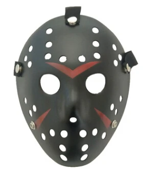 Черный Local stock Friday The 13th Halloween Myers Jason VS. Freddy Costume Prop Horror Hockey Mask - Цвет: Черный