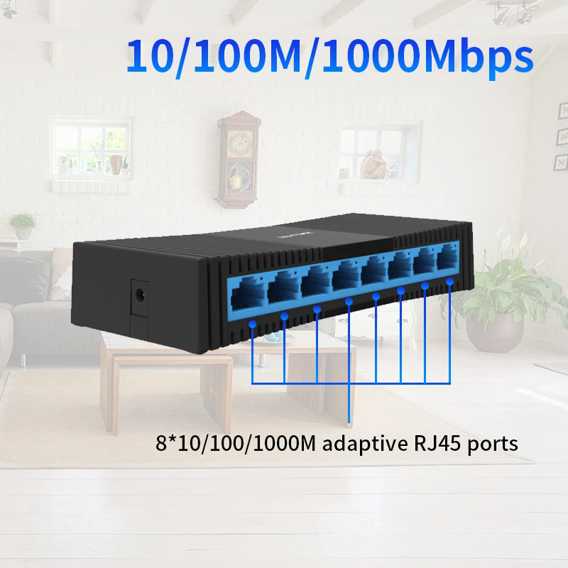 TP-Link TL-SG1008M Mini 8 портов RJ45 Gigabit Desktop Switch 1000 Мбит/с переключатель SOHO Ethernet Lan