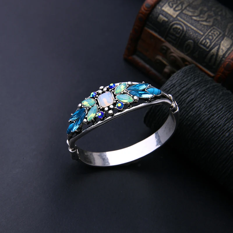 Новинка 2020 золотой цвет синий каучуковый браслет с подвесками модный Открытый