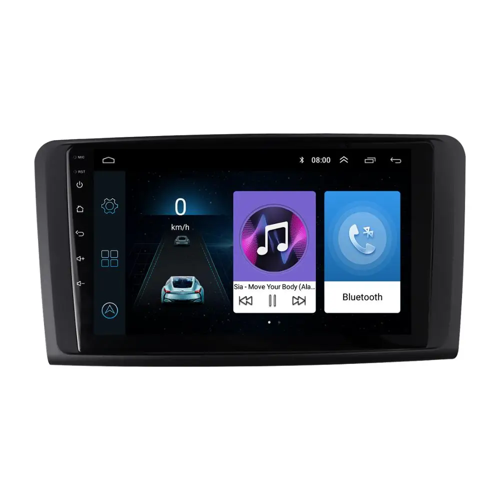 Автомагнитола облицовка подходит для Mercedes-BENZ ML (W164) 2006-2010 9 дюймовая панель