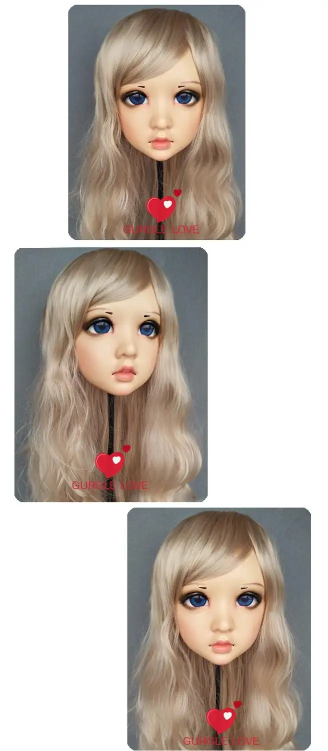 

(NEW-33) Female Male Mask Realistic Silicone Masks Halloween Party BJD Doll Crossdress Japan Kigurumi Mask Anime Cosplay