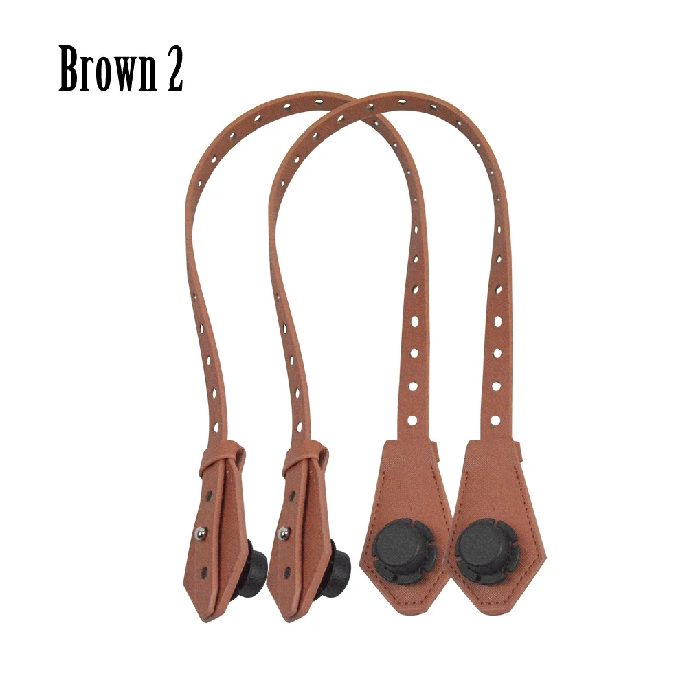 brown2 Tanqu пористая двунаправленная Регулируемая длина плоский кожаный ремень ручка с застежкой для Obag корзина ведро городской шик Сумка O Bag - Цвет: brown2
