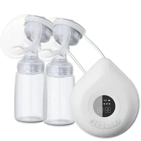 double electric breast pump usb electric breast pump with baby milk bottle cold heat pad bpa free powerful breast pumps