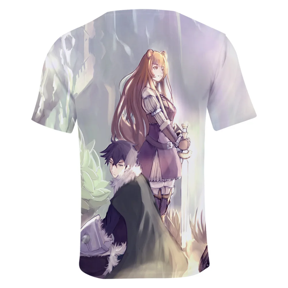Футболки с 3d принтом The Rising of Shield Hero для мужчин и женщин Детская футболка аниме