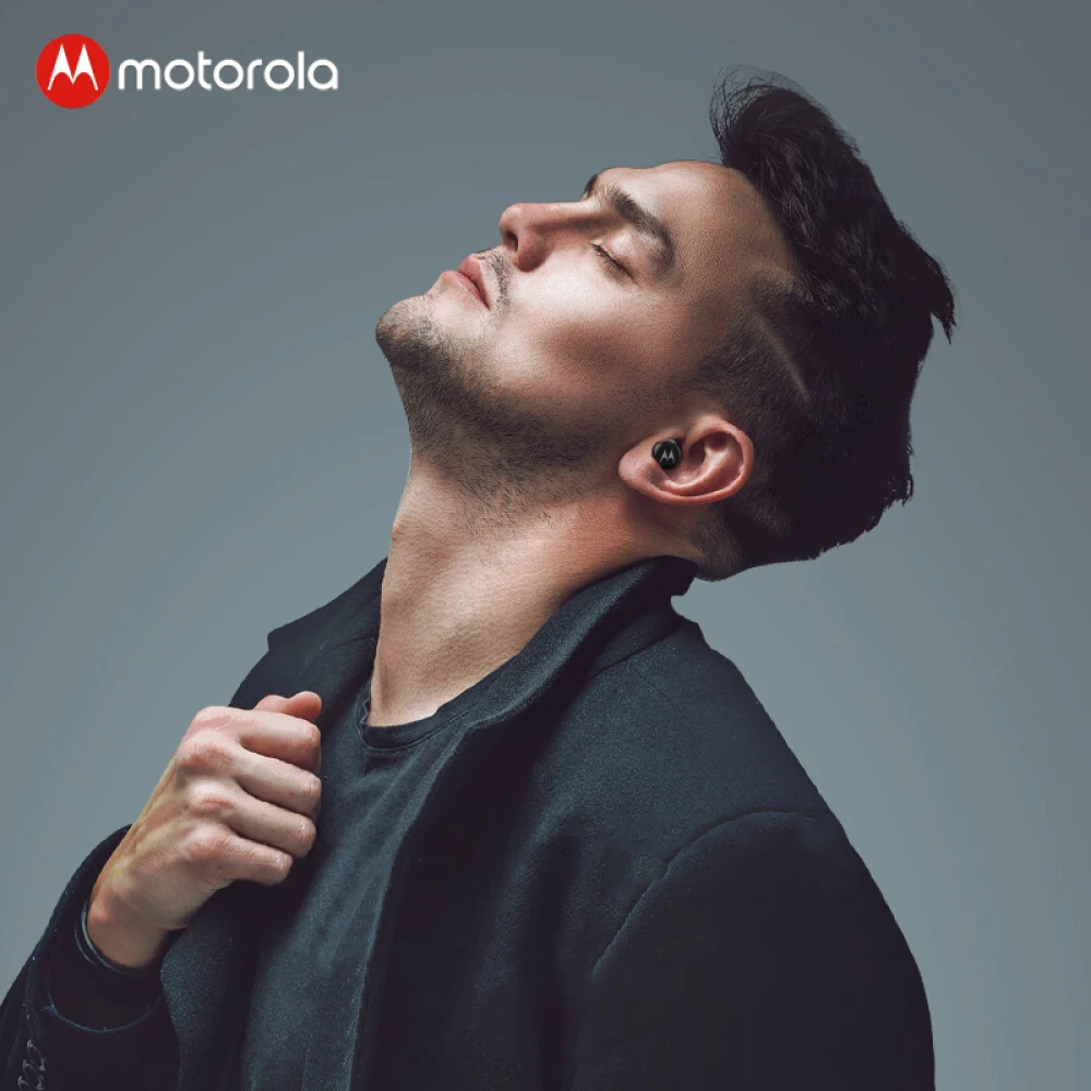 Motorola наушники вкладыши TWS с 5 0 Bluetooth 20 ч проигрывания во время езды на IPX6 сенсорное