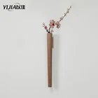 Скандинавская настенная ваза, настенная наклейка, цветочный горшок, креативный домашний декор, деревянная ваза