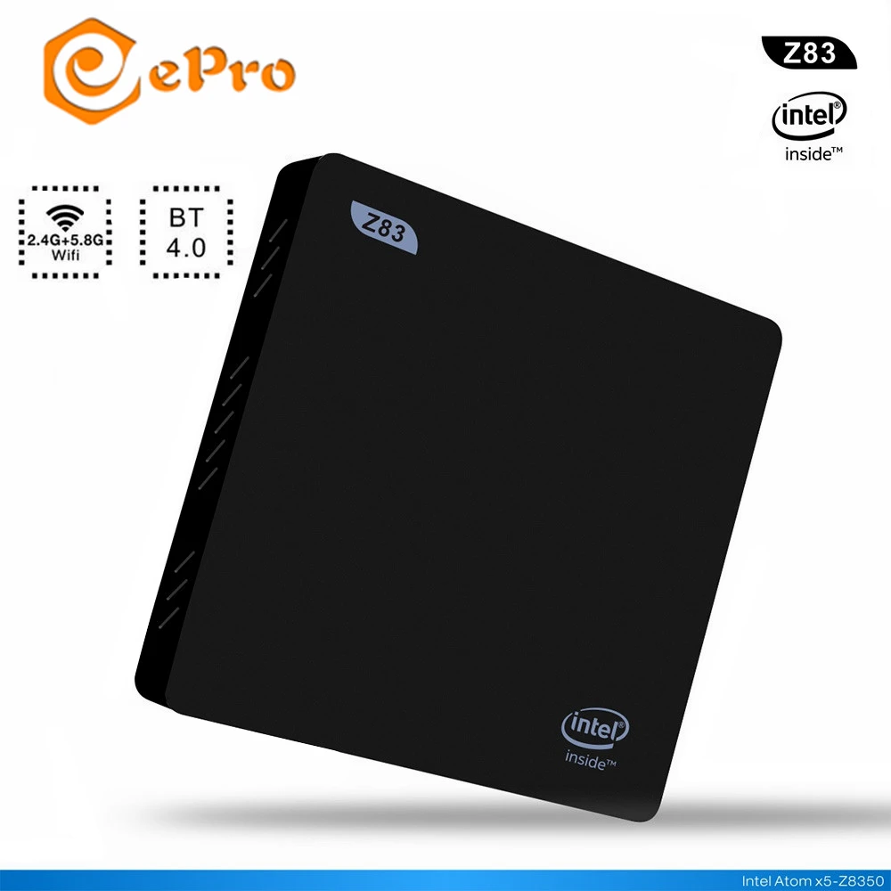 Z83II мини ПК Intel Atom X5 Z8350 четырехъядерный Win 10 и Linux 4 Гб 64 Z83 II смарт бокс 2 4G 5 8G wifi BT4.0 1000