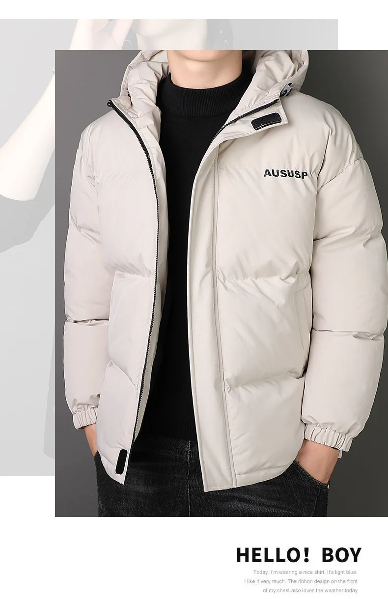 

Мужская теплая парка, хлопковая приталенная ветрозащитная куртка с подкладкой, одежда для улицы, для зимы, 2021