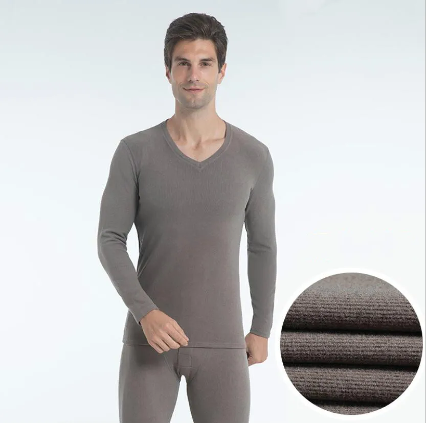 winter underwear Нижнее белье зимнее теплое Ropa Termica Mujer мужское термобелье женский костюм с начесом длинный рукав термо рубашка кальсоны - Цвет: winter underwear