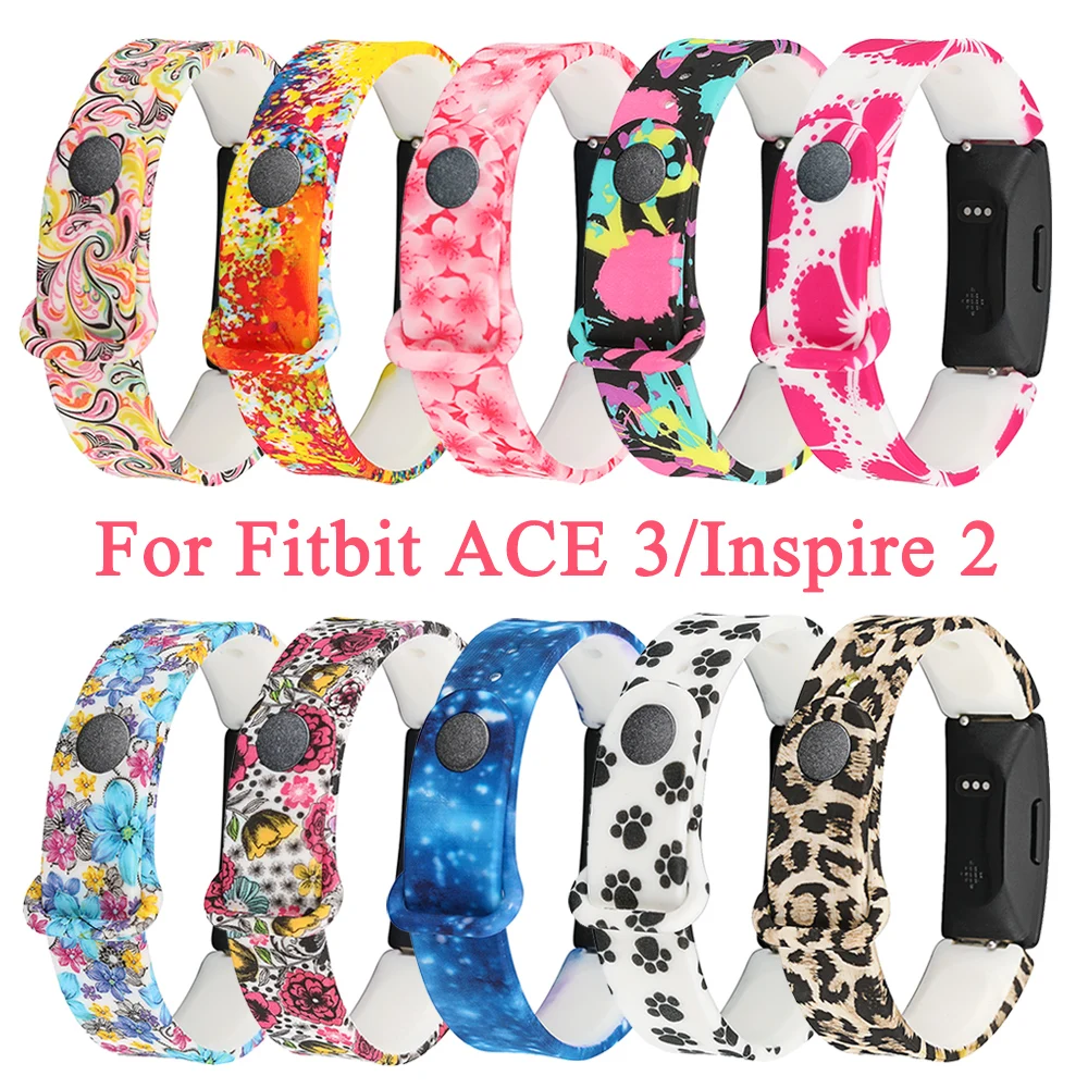 Ремешок на запястье для Fitbit ACE 3 Браслет Inspire 2 силиконовый ремешок аксессуары