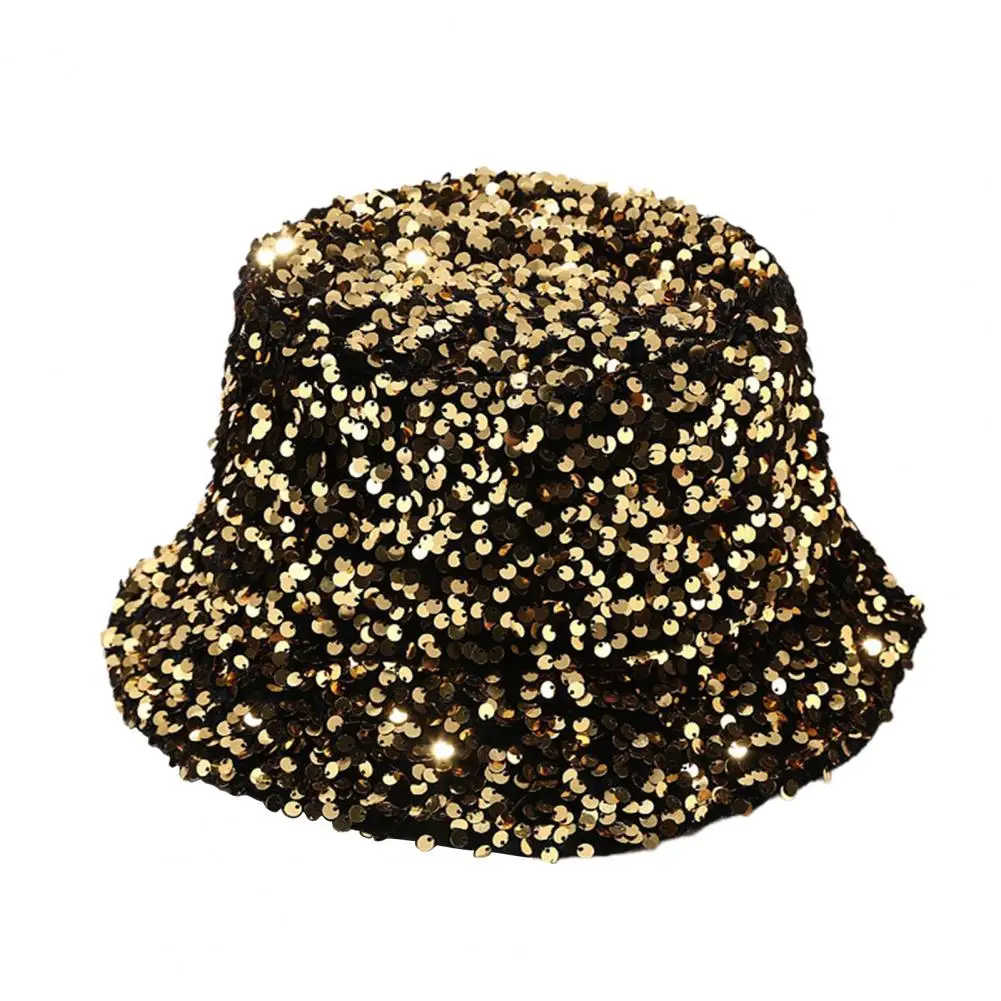 

Women Fisherman Hat Sequins Leopard Pattern Stage Performance Bucket Basin Cap Fashion Hip Hop Caps Beach Sun Hats 8 Colors