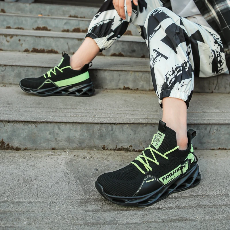 Модная мужская повседневная обувь для бега дышащие кроссовки Мужская уличные