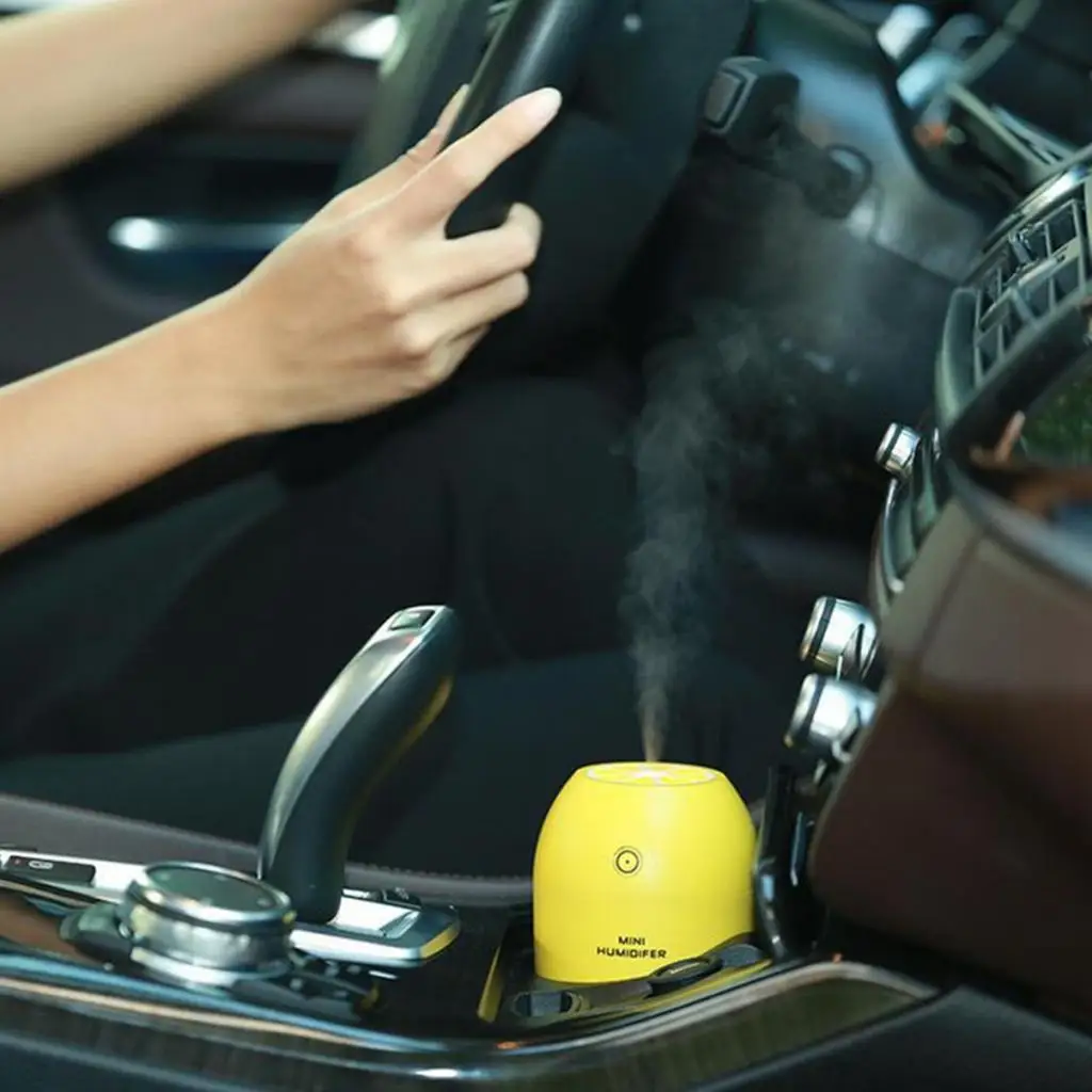 Ultrasonic Mini Lemon Humidifier Room Car LED Air Diffuser Purifier Essential Oil Aromatherapy Cool Mist Maker 2020 | Бытовая техника