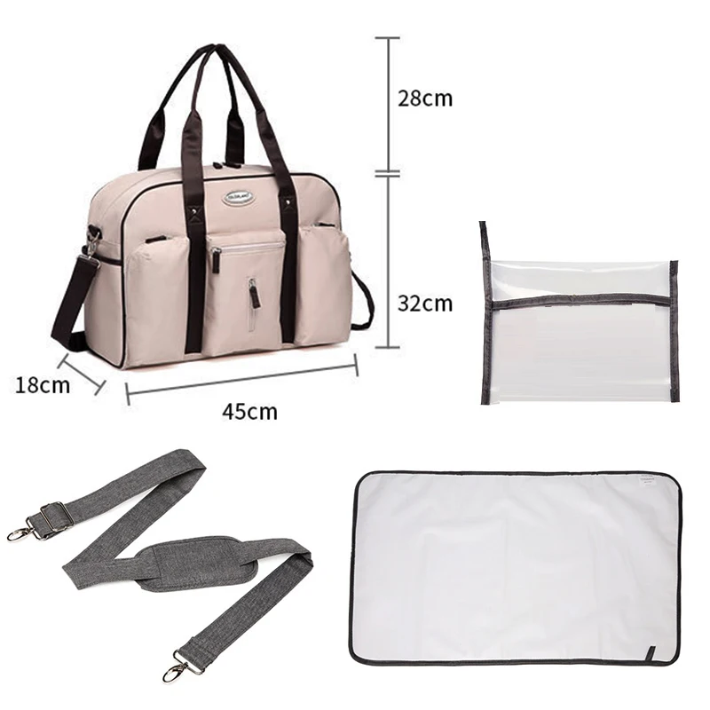 Colorland-Bolsa de pa&ntilde;ales de maternidad para mam&aacute;s, mochila de gran capacidad, bolsa de viaje, bolsa de lactancia para el cuidado del beb&eacute;, para mujeres-5