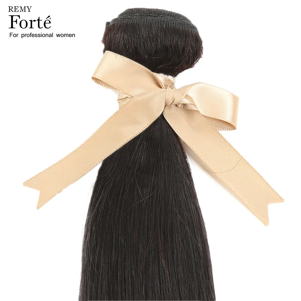 Remy Forte для Южной Африки прямые волосы 3 пучка с закрытием бразильские плетение