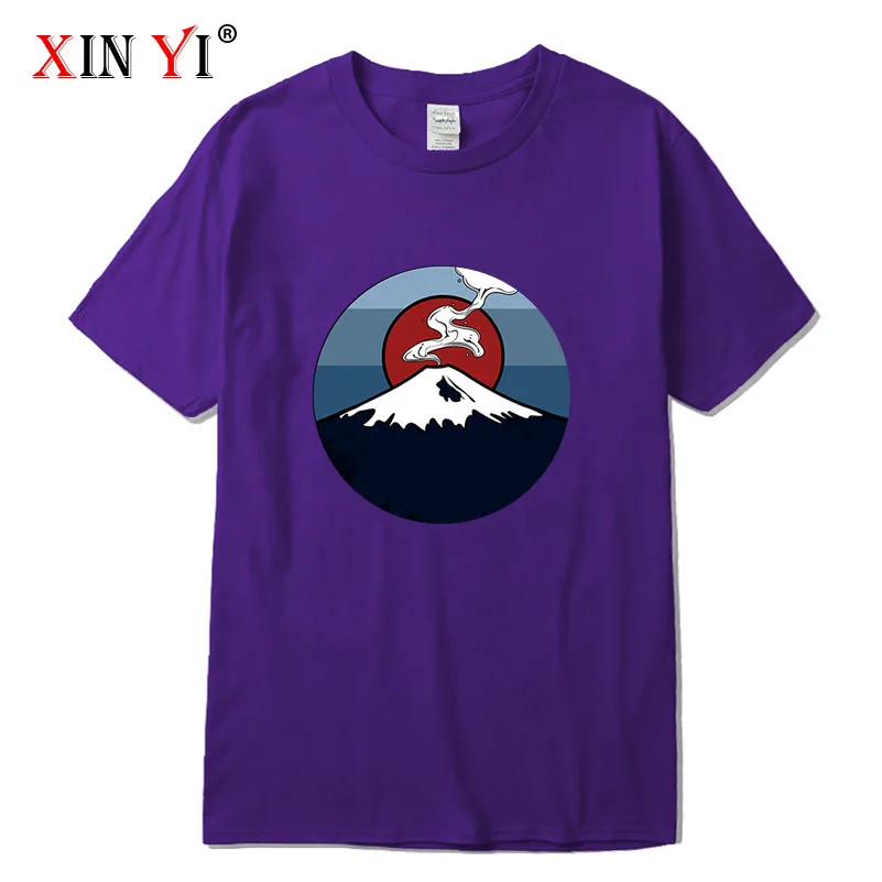 

XIN YI Men's high quality t-shirt 100% cotton loose short sleeve fashion men's tops men T-shirt cool men tshirt male tee shirts