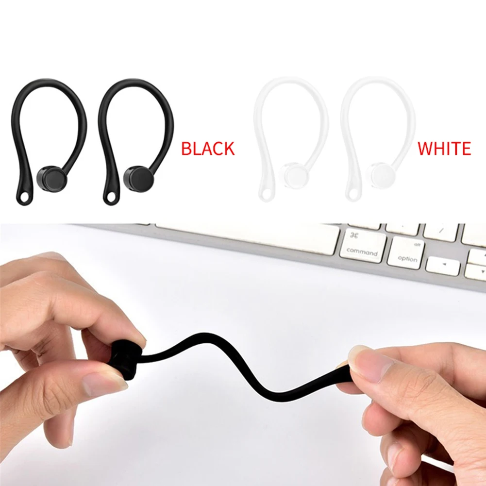 Спортивные Bluetooth наушники защитные крючки для Apple AirPods анти-потеря силиконовый