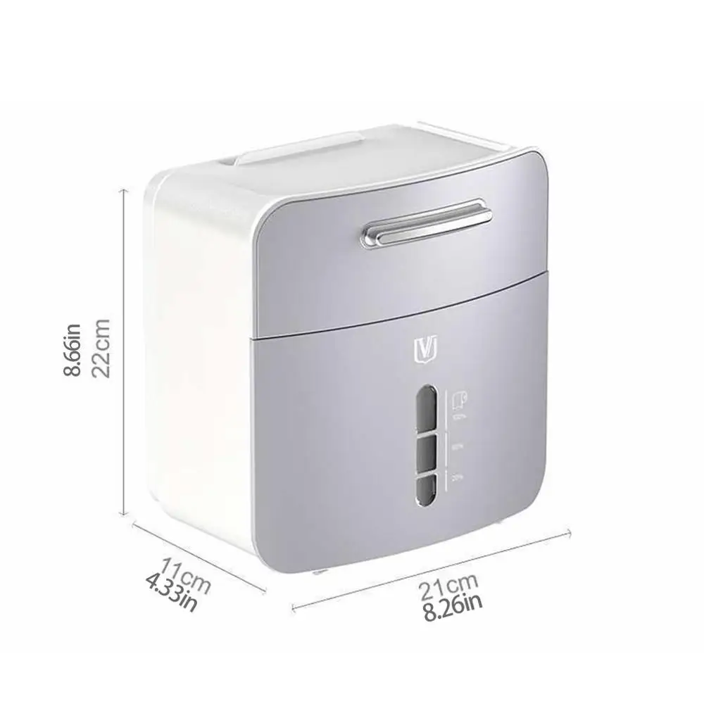 

Toilet Paper Holder Waterproof Wall Mount For Toilet Paper Tray Roll Paper Tube Storage Box Tissue Box Shelf