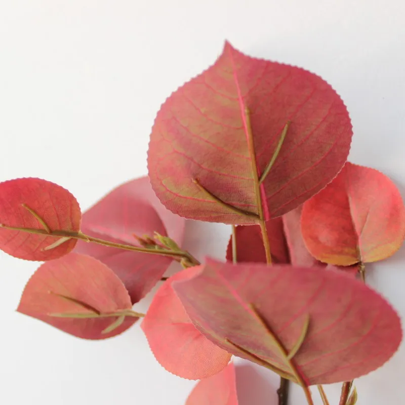 Листья березы зеленые и красные украшения для дома украшение свадебвечерние НКИ