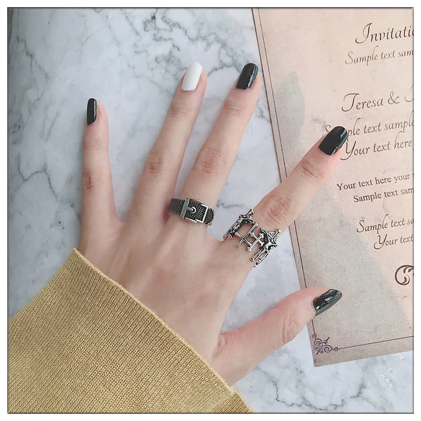 Новинка шикарное серебряное кольцо ретро крест указательный палец старая мода