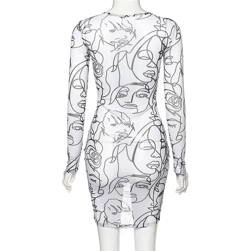 Соблазнительные сетчатые платья с длинным рукавом для женщин 2020 необычное