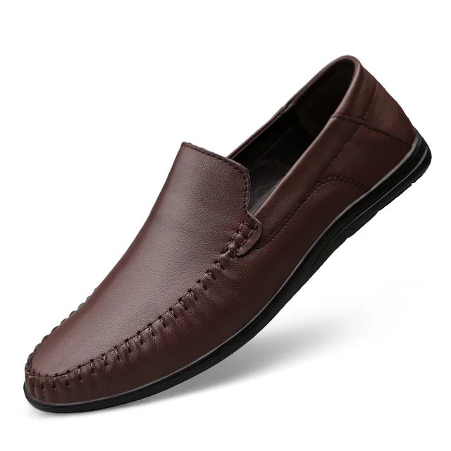 Leather Men Casual Shoes Luxury 