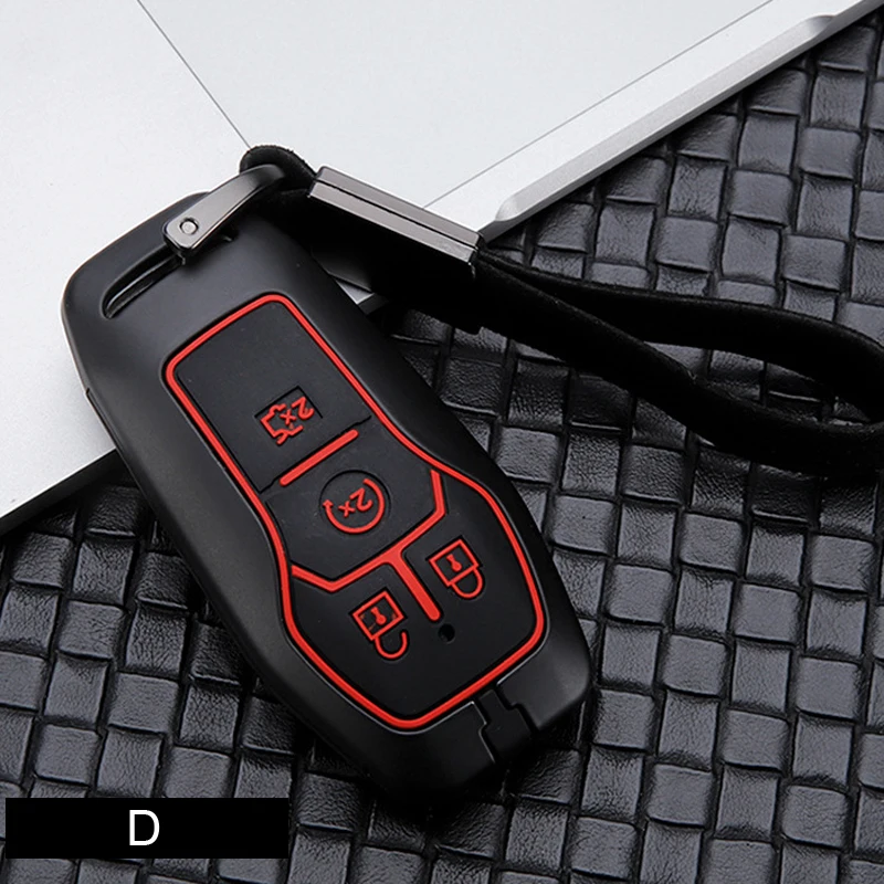Чехол для ключей из углеродного волокна для Ford Fusion Mondeo F-150 Explorer Edge Fob Shell