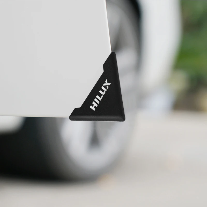 2PCS Silicone Car Door Corner Cover Bumper Anti-Scratch Protector for Toyota Hilux surf vigo revo 2017 2018 Accessories | Автомобили и