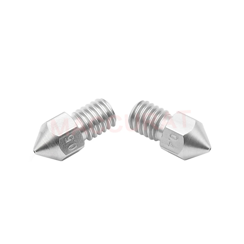 3D-принтер MK8 V5 V6 2 шт. сопло M6 из нержавеющей стали 0 2/0 3/0 4/0 5/0 6/0 8 мм печатающая