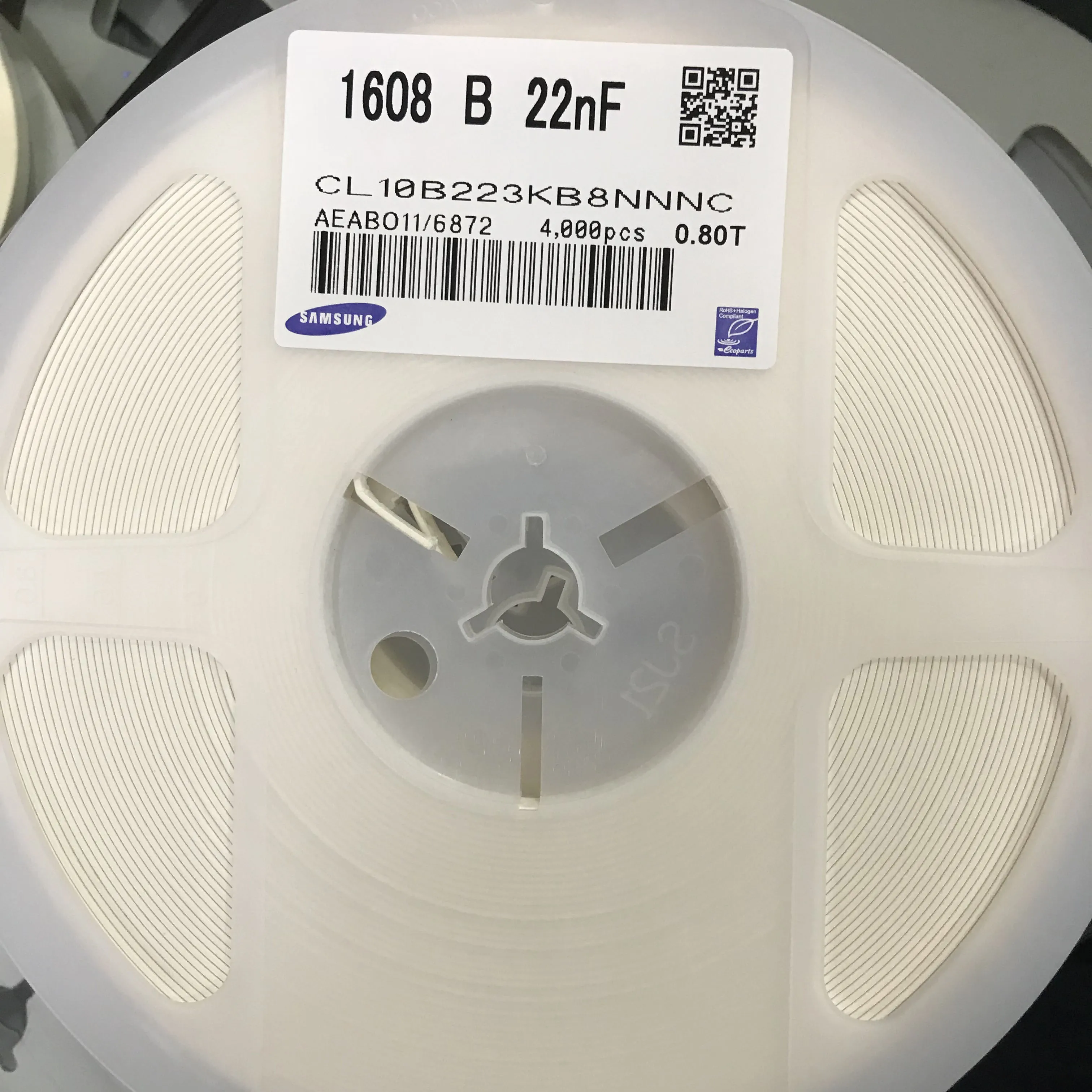 

CL10B223KB8NNNC CAP CER 0603 22nF 223K ± 10% 50V X7R, керамический колпачок acitor 4000 шт, керамический колпачок acitor