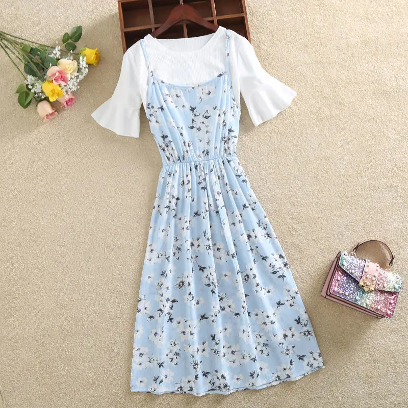 Комплект из двух предметов с цветочным принтом элегантное праздничное