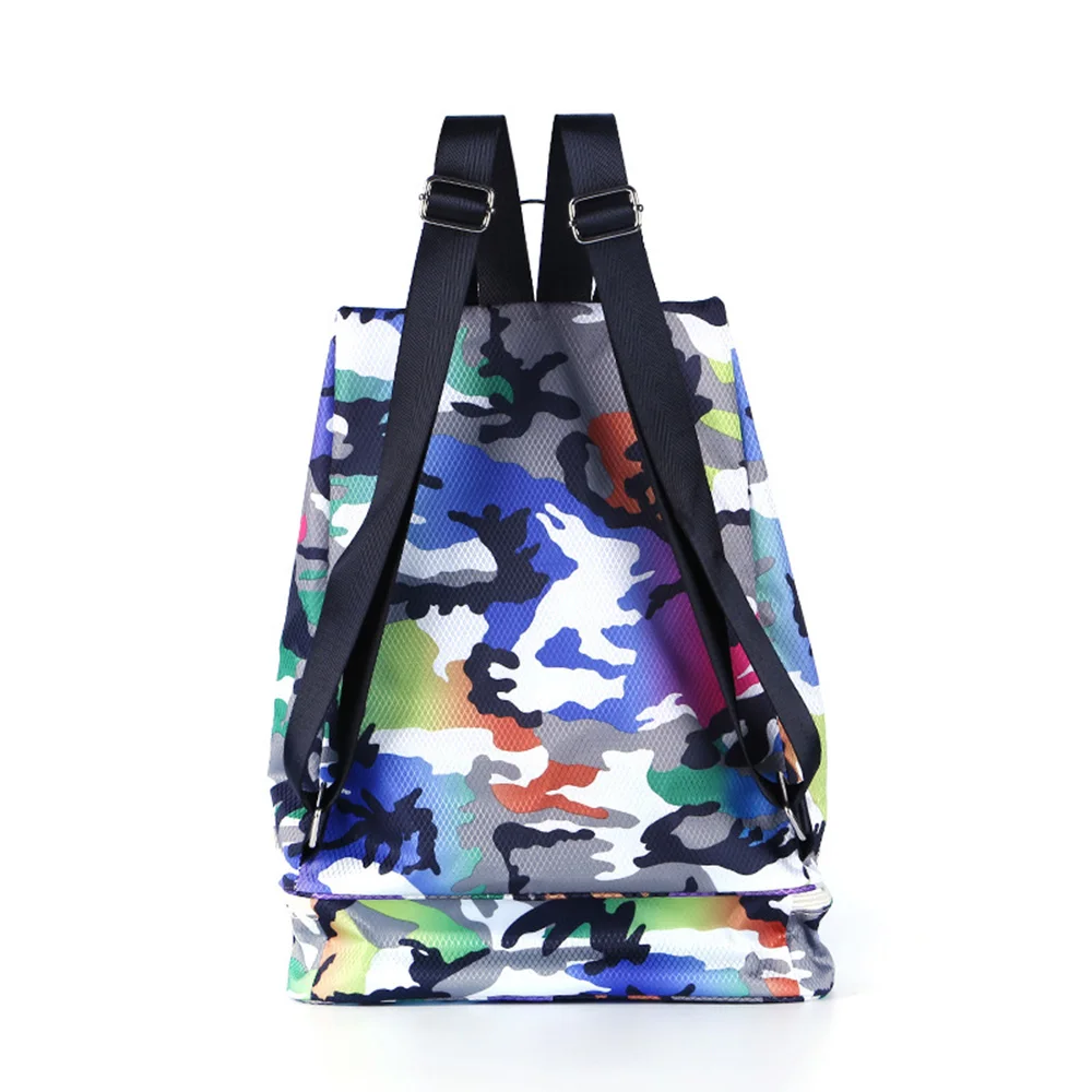 Женский пляжный рюкзак камуфляжная сумка для плавания на молнии сухого и