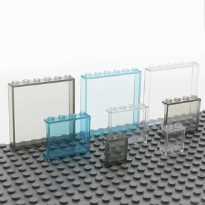 Рама панели городские строительные блоки креативные стеклянные окна прозрачные детали для дома уличная стена MOC Конструктор