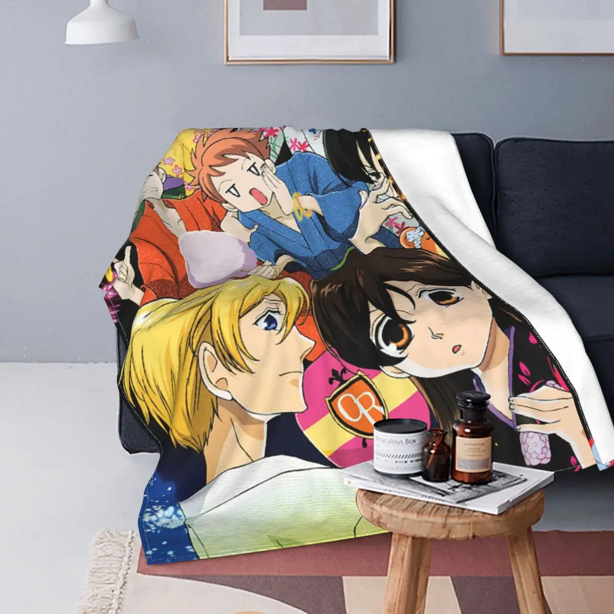 

Фланелевое Одеяло для учащихся старшей школы Ouran Koukou, фланелевое одеяло для клуба, Тамаки СУУ Харухи фудзаки, винтажное одеяло для дома