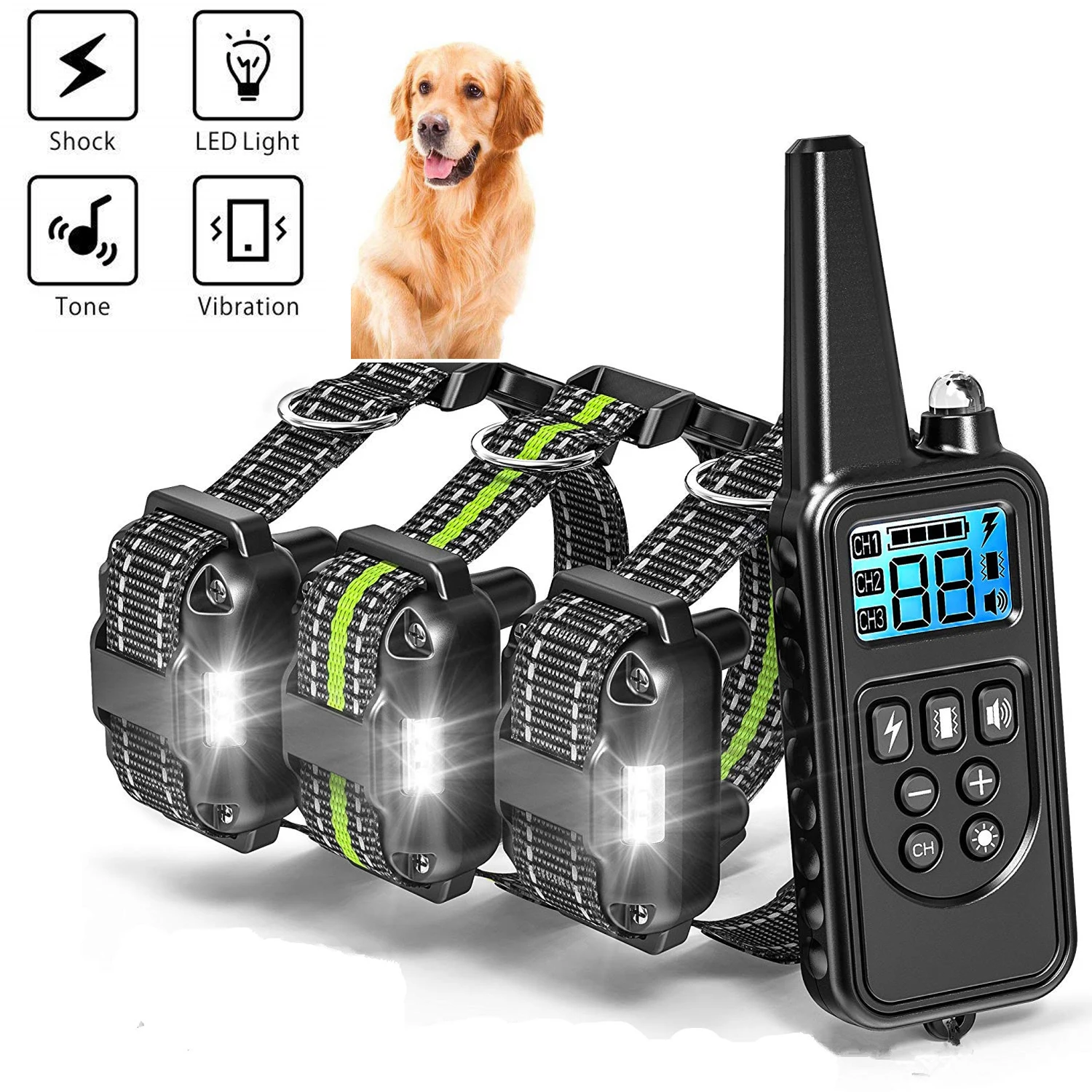 Электрошоковый ошейник для дрессировки собак электронный вибратор с