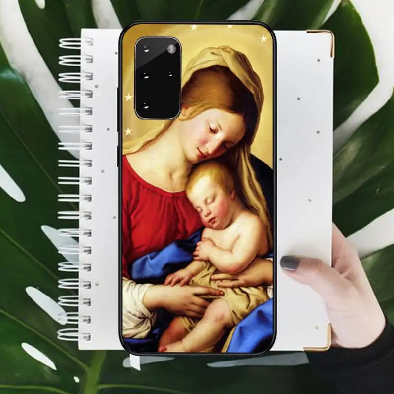 

Virgin Mary retro art pattern Phone Case For Samsung galaxy S 9 10 20 A 10 21 30 31 40 50 51 71 s note 20 j 4 2018 plus